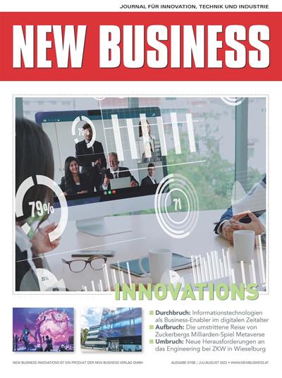 Cover: NEW BUSINESS Innovations - NR. 07/08, JULI/AUGUST 2022